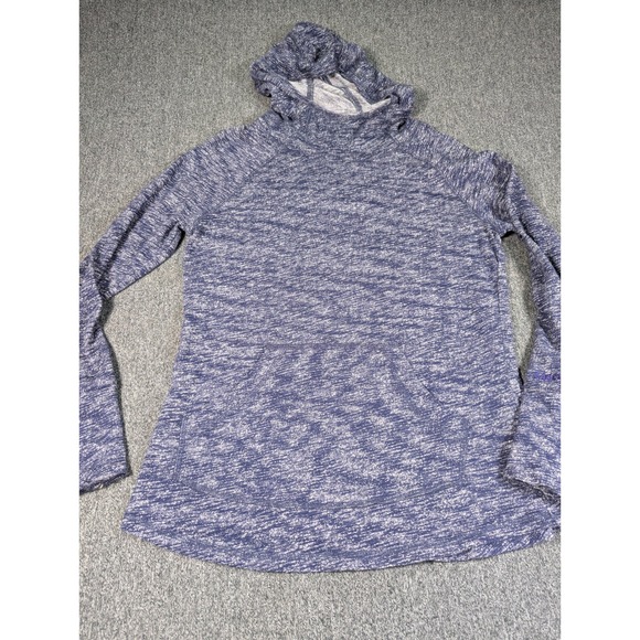 Marmot Tops - Marmot Womens Space Dye Pullover Hoodie Blue White Funnel Neck Size Medium